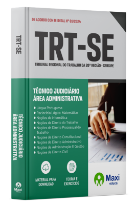 Apostila TRT-SE 2024 - Técnico Judiciário — Área Administrativa