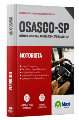 Apostila Câmara de Osasco - SP - 2024 - Motorista