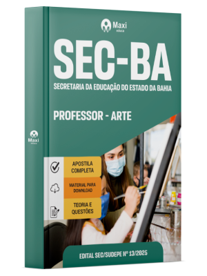 SEC-BA - Secretaria da Educação do Estado da Bahia - 2025 - Professor - Arte
