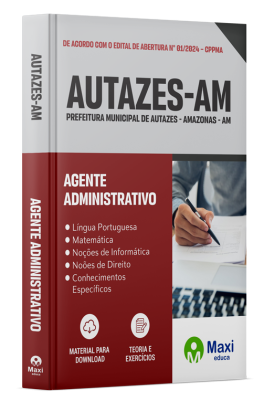 Apostila Prefeitura de Autazes-AM 2024 - Agente Administrativo