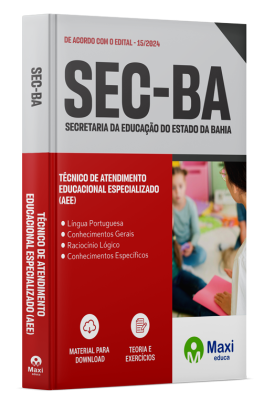 Apostila SEC-BA 2024 - Técnico de Atendimento Educacional Especializado (AEE)