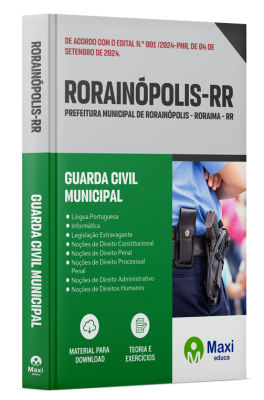 Apostila Prefeitura de Rorainópolis-RR 2024 - Guarda Civil Municipal