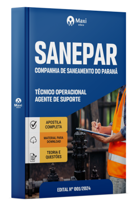 Apostila SANEPAR 2024 - Técnico Operacional - Agente de Suporte