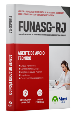 Apostila FUNASG 2024 - Agente de Apoio Técnico