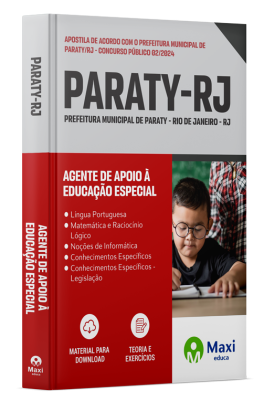 Apostila Prefeitura de Paraty-RJ 2024 - Agente de Apoio à Educação Especial