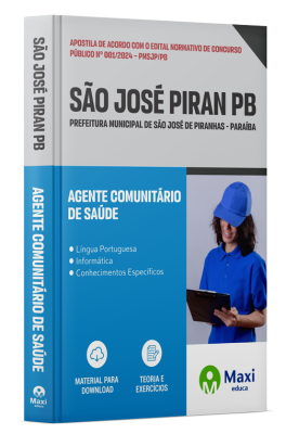 Apostila Prefeitura de São José de Piranhas-PB 2024 - Agente Comunitário de Saúde