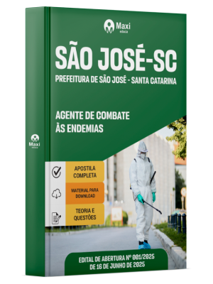 Prefeitura de São José -  SC -2025 - Agente de Combate às Endemias