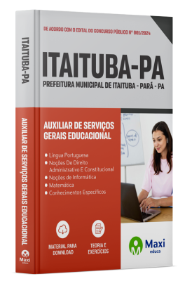 Apostila Prefeitura de Itaituba-PA 2024 - Merendeira
