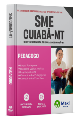 Apostila SME-Cuiabá-MT 2024 - Comum Nível Médio - Merendeira, Auxiliar de Serviços Gerais, Motorista CNH “D”