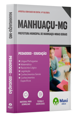 Apostila Prefeitura de Manhuaçu - MG - 2024 - Pedagogo - Educação