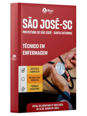 Prefeitura de São José - SC - 2025 - Técnico em Enfermagem