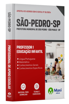 Apostila Prefeitura de São Pedro SP 2024 - Professor I - Educação Infantil