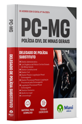 Apostila PC-MG 2024 - Delegado De Polícia Substituto