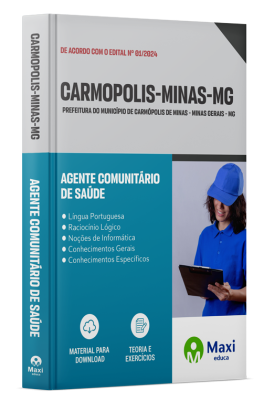 Apostila Prefeitura de Carmópolis de Minas - MG - 2024 - Agente Comunitário de Saúde
