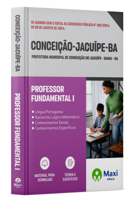 Apostila Prefeitura de Conceição do Jacuípe - BA - 2024 - Professor Fundamental I