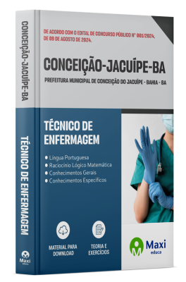 Apostila Prefeitura de Conceição do Jacuípe - BA - 2024 - Técnico de Enfermagem