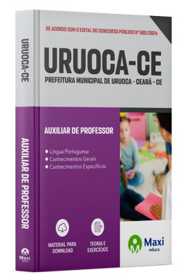 Apostila Prefeitura de Uruoca - CE - 2024 - Auxiliar de Professor