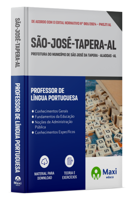 Apostila Prefeitura de São José da Tapera -AL - 2024 - Professor de Língua Portuguesa
