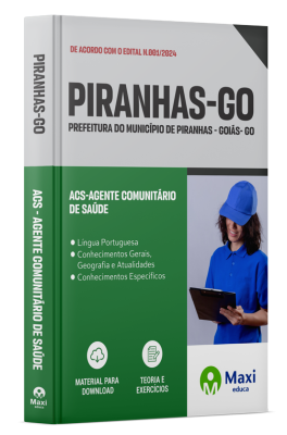Apostila Prefeitura de Piranhas - GO - 2024 - ACS - Agente Comunitário de Saúde