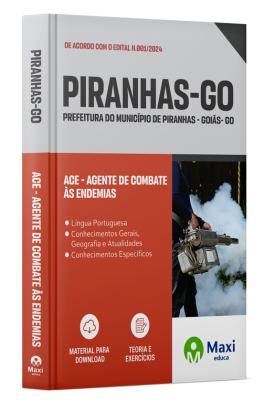 Apostila Prefeitura de Piranhas - GO - 2024 - ACE - Agente de Combate às Endemias