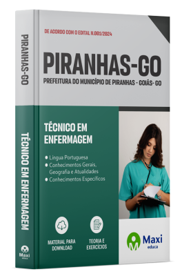 Apostila Prefeitura de Piranhas - GO - 2024 - Técnico em Enfermagem