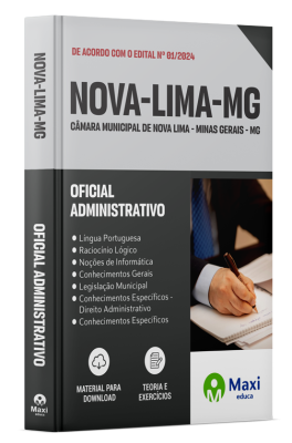 Apostila Câmara de Nova Lima-MG 2023 - Oficial Administrativo
