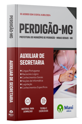 Apostila Prefeitura de Perdigão - MG - 2024 - Auxiliar de Secretaria