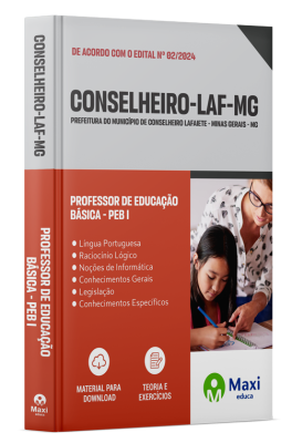Apostila Prefeitura de Conselheiro Lafaiete-MG 2024 - Professor de Educação Básica - PEB I
