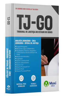 Apostila TJ GO - 2024 - Analista Judiciário – Área Judiciária - Oficial de Justiça