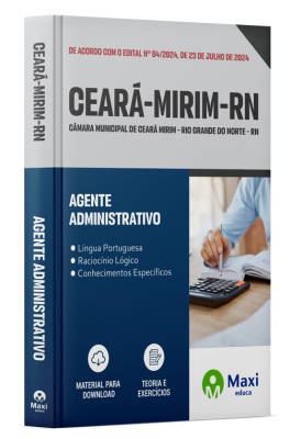 Apostila Câmara de Ceará Mirim-RN 2024 - Agente Administrativo