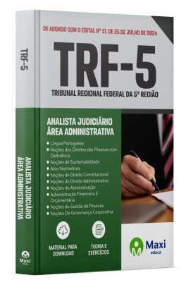 Apostila TRF 5 2024 - Analista Judiciário - Área Administrativa