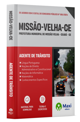 Apostila Prefeitura de Missão Velha-CE 2024 - Agente de Trânsito