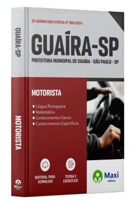 Apostila Prefeitura de Guaíra - SP - 2024 - Motorista