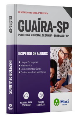 Apostila Prefeitura de Guaíra - SP - 2024 - Inspetor de alunos