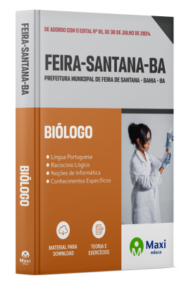 Apostila Prefeitura de Feira de Santana-BA  - 2024 - Biólogo