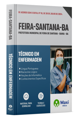Apostila Prefeitura de Feira de Santana-BA 2024 - Técnico Em Enfermagem