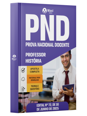 Apostila CNU Professores - Prova Nacional Docente (PND) - 2025 - Professor - História
