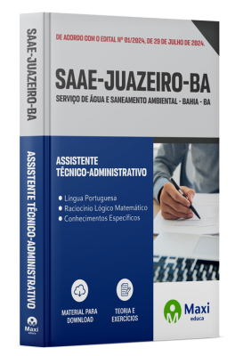 Apostila SAAE Juazeiro-BA 2024 - Assistente Técnico-Administrativo