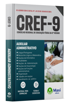 Apostila CREF-9/PR 2024 - Auxiliar Administrativo