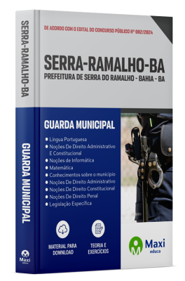 Apostila Prefeitura de Serra do Ramalho-BA 2024 - Guarda Municipal