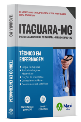Apostila Prefeitura de Itaguara-MG 2024 - Técnico em Enfermagem