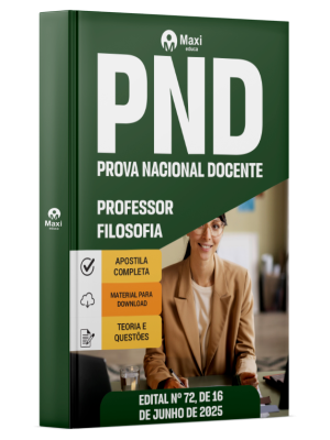 Apostila CNU Professores - Prova Nacional Docente (PND) - 2025 - Professor - Filosofia