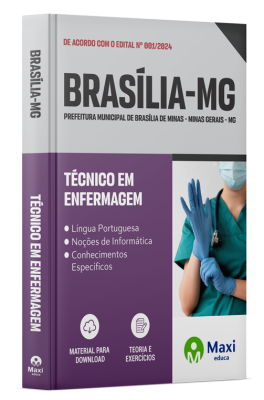 Apostila Prefeitura de Brasília de Minas-MG 2024 - Técnico em Enfermagem
