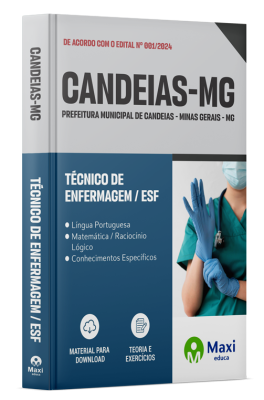 Apostila Prefeitura de Candeias-MG 2024 - Técnico De Enfermagem / ESF