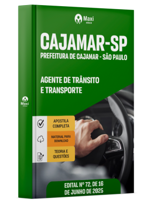 Apostila Prefeitura de Cajamar - SP - 2025 - Agente de Trânsito e Transporte
