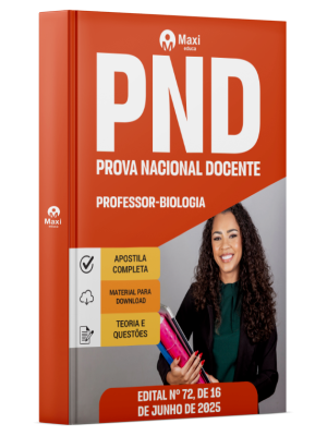 Apostila CNU Professores - Prova Nacional Docente (PND) - 2025 - Professor - Biologia