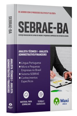 Apostila SEBRAE BA 2024 - Analista Técnico I – Analista de Aquisições
