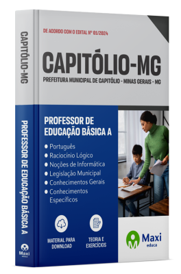 Apostila Prefeitura de Capitólio-MG 2024 - Professor De Educação Básica A