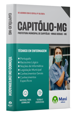 Apostila Prefeitura de Capitólio-MG 2024 - Técnico em Enfermagem