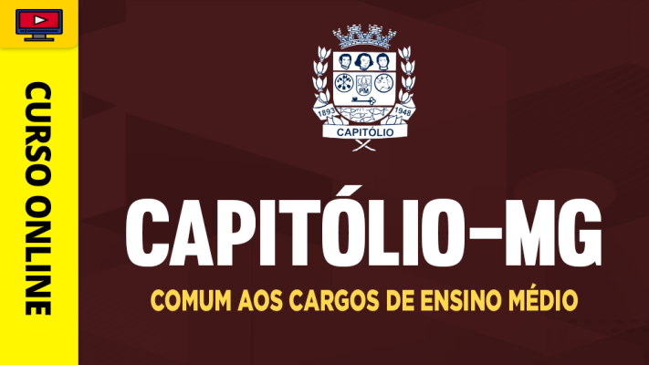 Curso Prefeitura de Capitólio-MG - Comum aos Cargos de Ensino Médio - ‎